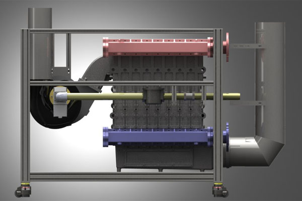 低氮鑄鋁鍋爐結(jié)構(gòu)