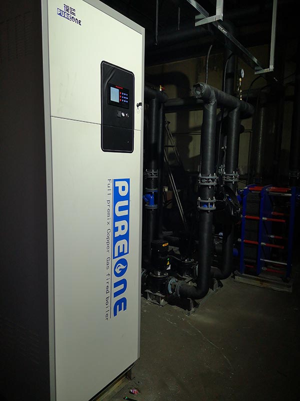 塘沽機(jī)場(chǎng)葆藍(lán)低氮銅管鍋爐案例